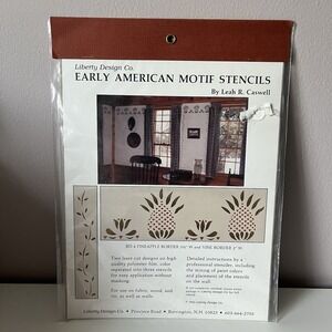 Liberty Design Early American Motif Pineapple & Vine Border Stencil Leah Caswell